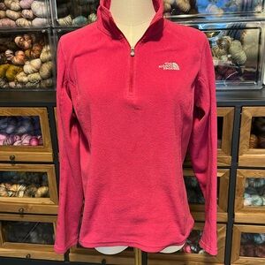 The North Face
100 Glacier 1/4 Zip Fleece Sweater Women Pink small